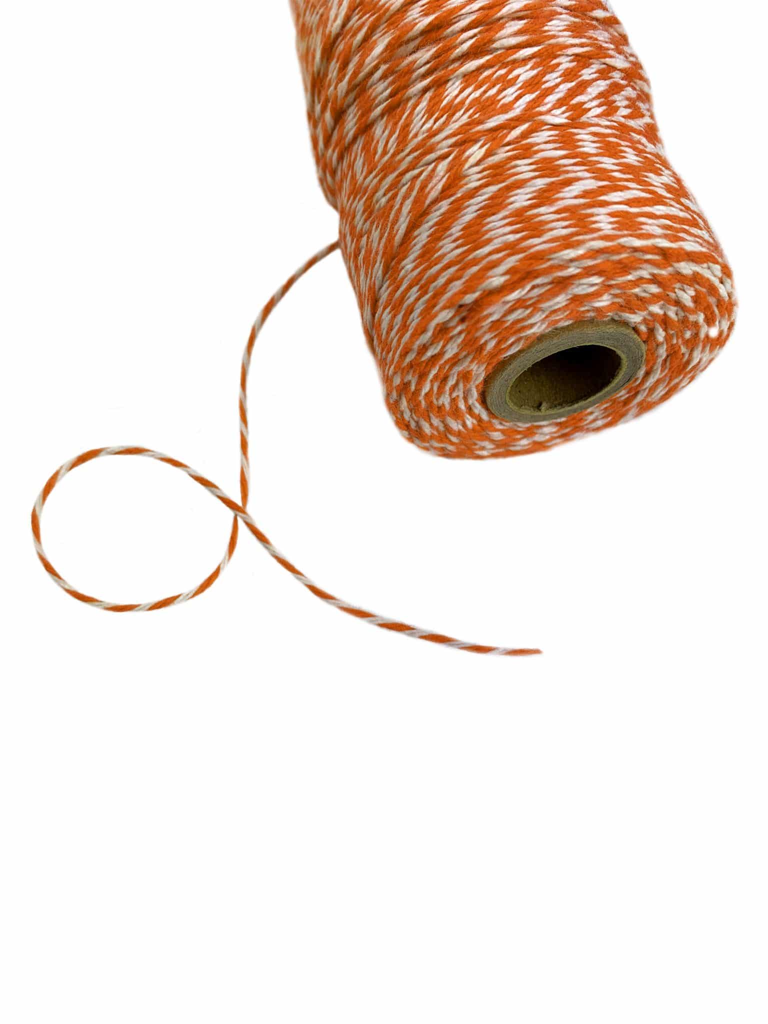 Orange and White Bakers Twine