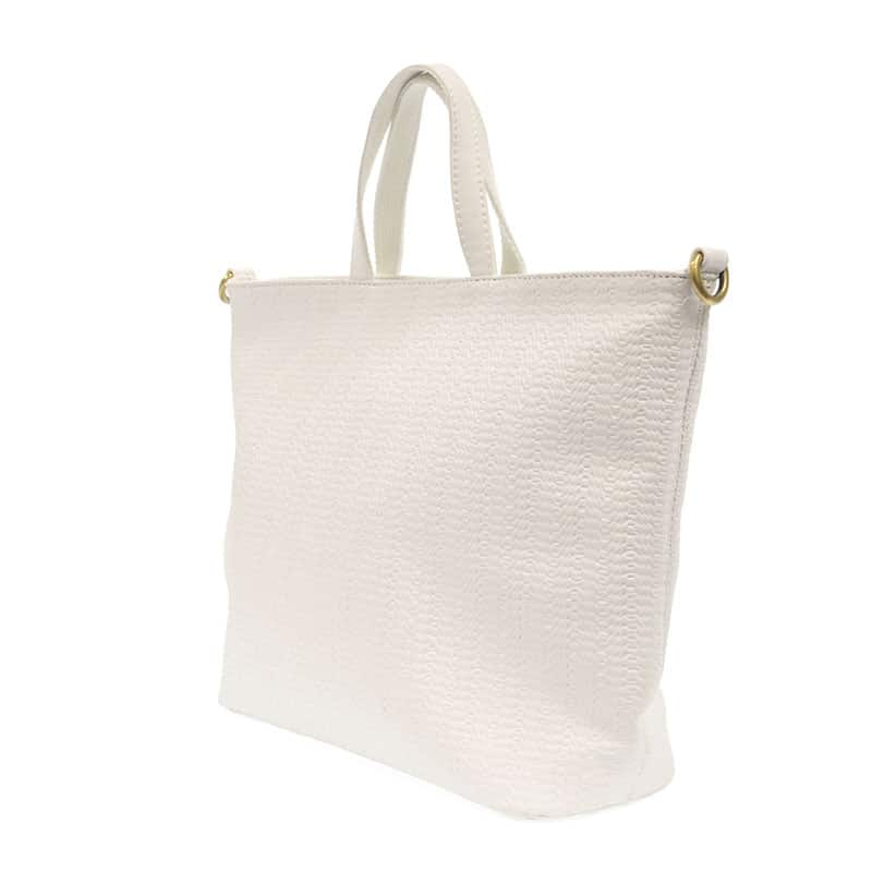 Woven Convertible Shopper - White - Be Made