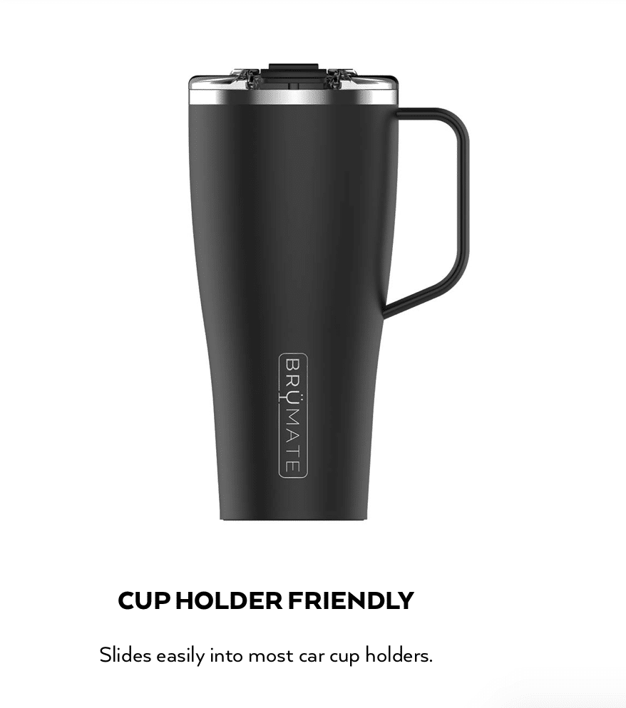 BruMate Black Toddy XL 32 oz Insulated Coffee Mug