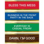 Be Made Hays, KS. Fred Daily Desk Plaque Desktop Flip Book