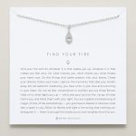 Be Made Hays, KS. Find Your Fire Small Diamond Necklace in Silver Finish by Bryan Anthonys