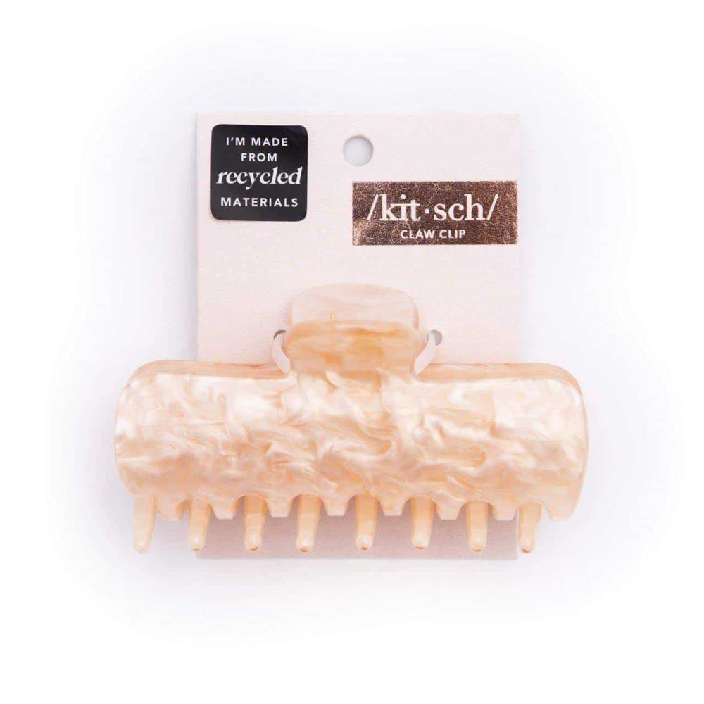 Be Made Hays, KS. Classic Claw Clip Large Marble Blonde by Kitsch Recycled Plastic