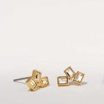 Be Made Hays, KS. Beautifully Broken Stud Earrings in Silver & 14k Gold Finish by Bryan Anthonys