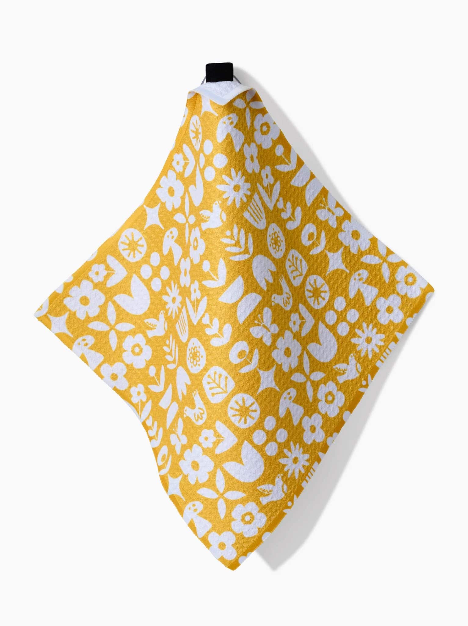 Scandi Spring Geometry Dishcloth hanging