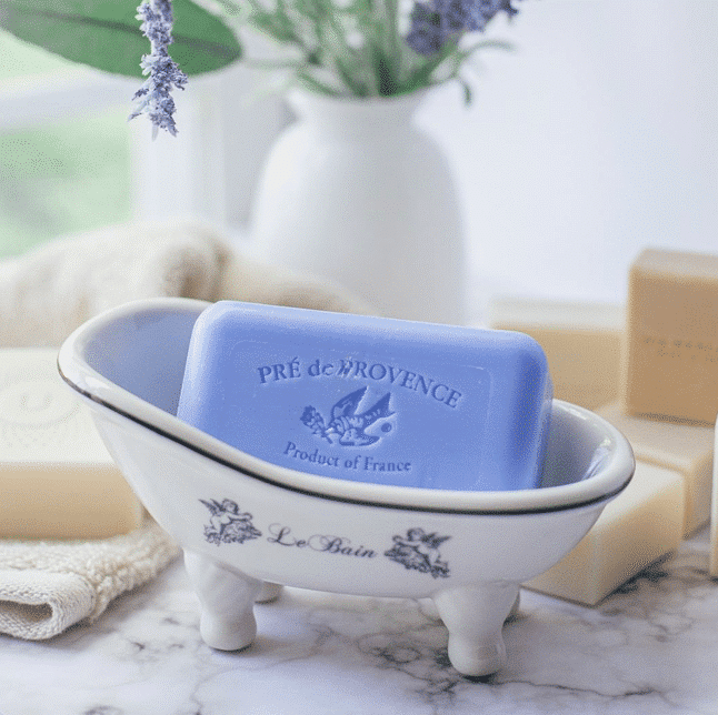 Pre' de Provence 'Le Bain' Ceramic Soap Dish