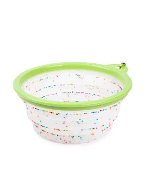 https://www.bemadeinc.com/wp-content/uploads/2022/05/be-made-hays-ks-collapsible-pet-bowl-green-confetti.jpg