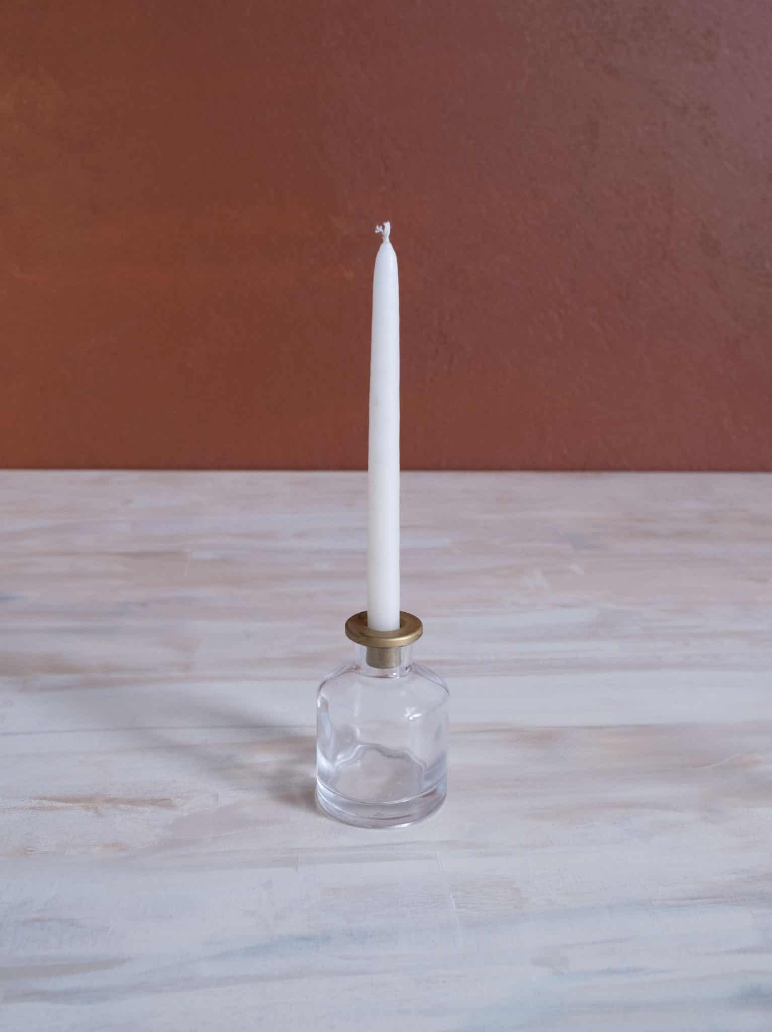 Skinny Taper Glass Candle Holder Medium Be Made 7466